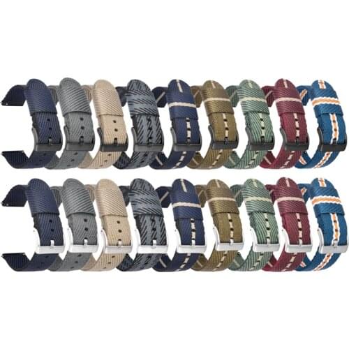 20mm 22mm Nylon Braided Strap For Samsung Galaxy Watch3 41 45mm for Galaxy Watch 42mm 46mm Watch Band for Amazfit Bip for Huawei