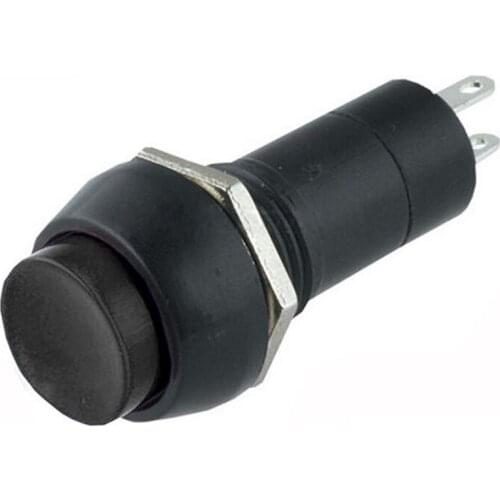 New Arrival 2Pcs Car Dashboard Boat On-Off Momentary Push Button Horn Switch Black Car Lighting Switch Accessories