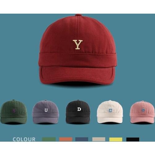 Dad Hat Cotton Short Brim Baseball Cap Solid Color Hats for Women Men Outdoor Visor Cap Casual Snapback Baseball Hat