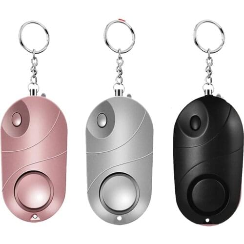 Personal Alarm 120-130dB Safe Sound Emergency Self-Defense Security Alarm Keychain LED Flashlight for Women Girls Kids Elderly