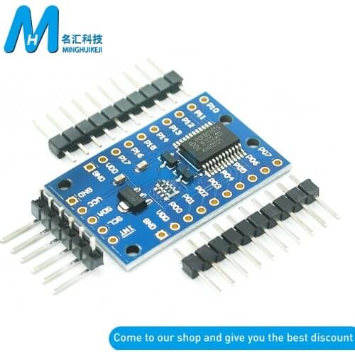 1PCS PCF8575 Module Expansion IO Port Expander Board DC 2.5-5.5V I2C Communication Control 16 IO Ports For Arduino