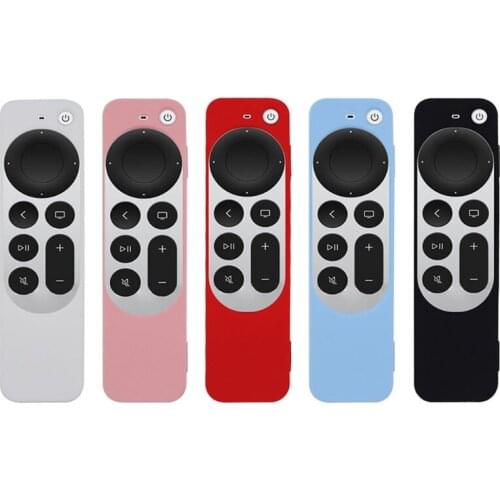Durable Silicone Case Remote Control Shockproof Protective Cover for-Apple TV 4K 2021 6Th Remote Control Anti-abrasion