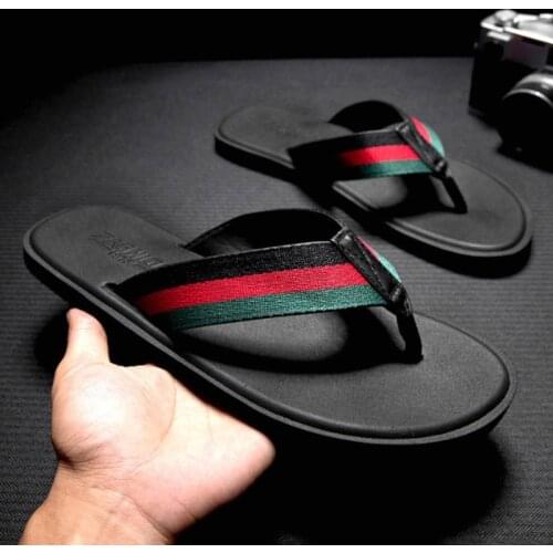 JLFPGV Male Slippers For Men Flip Flops home shoes Summer beach mens slippers Indoor Or Outdoor sports homme slides men black