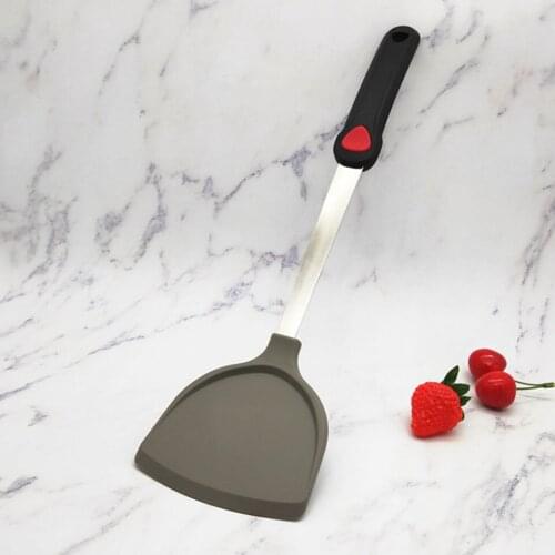 Silicone Turner Spatula 600F Heat Resistant Rubber Kitchen Spatula Ideal for Eggs Burgers Omelet