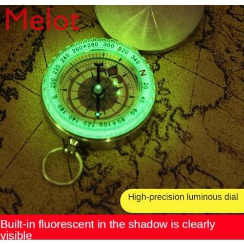Outdoor Compass Childrens Student Portable High Precision Sport Climbing Luminous Large Compass
