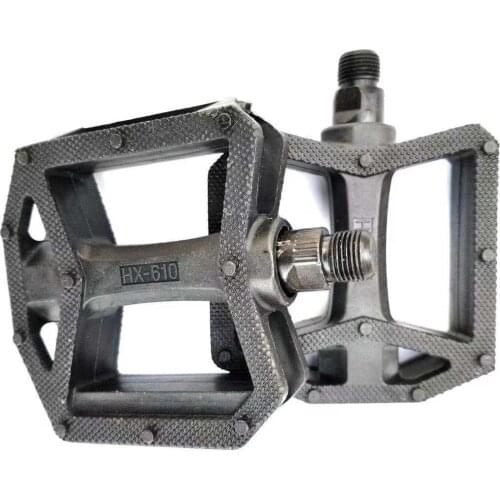 Nylon Bicycle Pedals Ultralight Flat Platform Bike Pedals for Mountain Bike Cycling Sealed DU Bearing Pedal