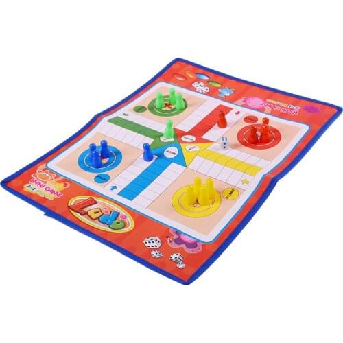 Family Party Children Fun Board Game Toys Educational Toys For Children Fun Gifts Classic Flight Chess Game Ludo Chess Game