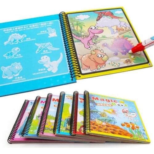 Magic Water Drawing Book Coloring Book Doodle Magic Pen Painting Drawing Board Kids Toys Birthday Christmas New Year Gift GYH