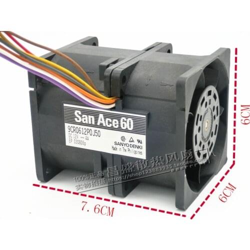 6076 4A 12V 6cm high speed car booster fan violence 9CR0612P0J50 60*60*76mm