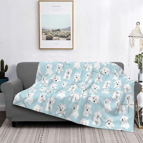 Westie Throw Blanket Covers Beds Cushion Baby Stroller Blanket Blankets For Beds Blanket For Newborns Plush Sweatshirt