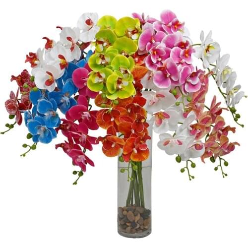 1Pc Artificial 3D Flower gerbera fashion home garden Butterfly Orchid DIY Wedding Party Festival Home Offices banquet Decor