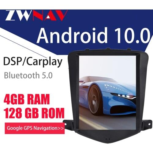 128GB Tesla Screen Carplay For 2008-2012 Chevrolet CRUZE Android 10 PX6 CARPLAY Player GPS Unit Auto Audio Stereo Radio Recorder
