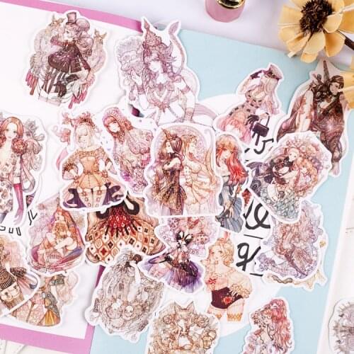 190pcs/pack Sen Goth girl Lolita girl Stickers Bike Motorcycle Phone book Travel Luggage kids toys Funny Sticker Bomb Decals