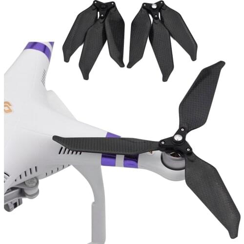 3-Leaf 9455S Carbon Fiber Propeller for DJI Phantom 3 Low Noise Props Folding Propeller Phantom 2 Drone Noise Reduction Blade