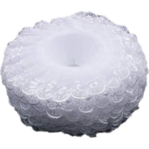 6Pcs Lace Bouquet Collar, Lace Collar DIY Bouquet Holder Wedding Bridal Bouquet Collar White Lace Decoration Bouquet Holder