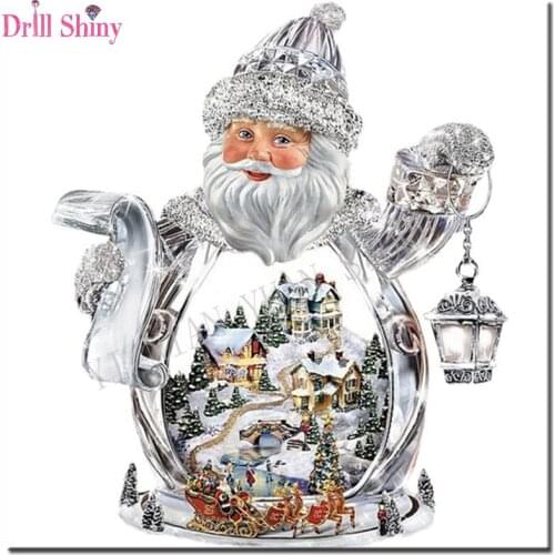 Full Square Drill 5D DIY Diamond Painting "Santa Claus snow house" 3D Embroidery Cross Stitch Mosaic Rhinestone Decor kids Gift