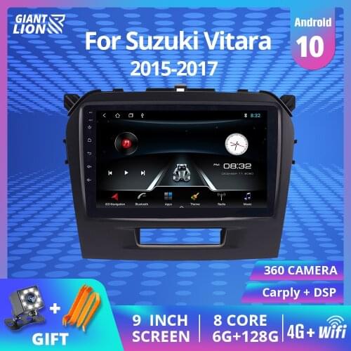 2din Android 9.0 Car Radio For Suzuki Vitara 2015 2016 2017 Car Dvd Radio Multimedia Video Player Car GPS Radio Audio 2DIN