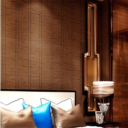 Beibehang Southeast Asia wind bamboo mats PVC waterproof wallpaper rural grass mats corridor study house entrance wallpaper