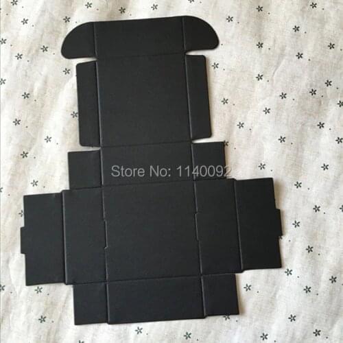 Free shipping 50pcs a lot 7X7X3 cm black matte paperboard box/cosmetics gift packing box/Handmade Soap ornament packing box