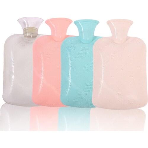 Hot Water Bottle 2000ML Rubber High Density Winter Hand Warmer Portable Thick Hot Water Bottle Girls Pocket Feet Hot Water Bag