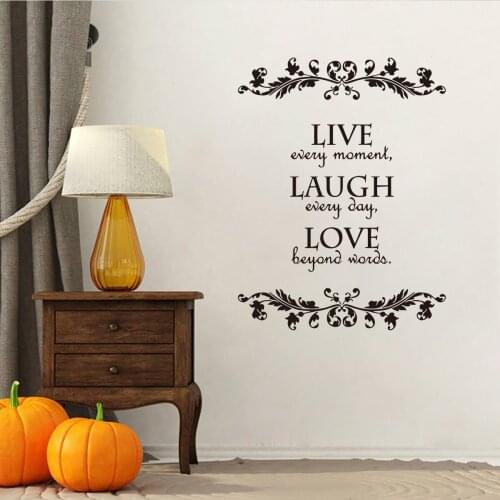 DIY English Proverbs Wall Stickers Home Office Wall Decals Living Room Wall Mural Wallpaper Self-adhesive Bedroom Decoration