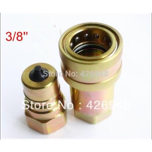 ISO-7241-A 3/8" BSP Hydraulic quick coupler set ,4000PSI CLOSE TYPE QUICK COUPLING,Compatible with PARKER 6600 AEROWUIP 5600