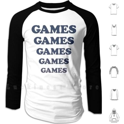Games Games Games... Shirt From Adventureland Movie Hoodie Long Sleeve Games Adventureland Adventure Movie Film Jesse