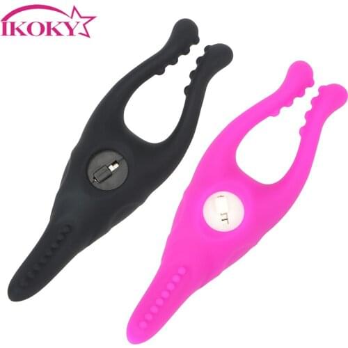 IKOKY Sex Toys for Women Adult Games Female Masturbator Nipple Massager Rabbit Clamps Vibrator Clitoris Clip Stimulator G-spot