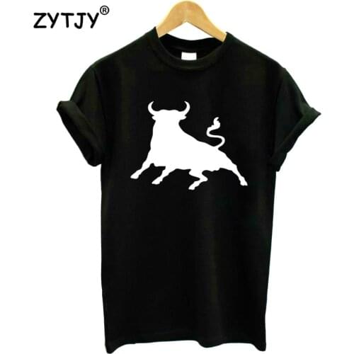 Spanish Bull Print Women Tshirt Cotton Casual Funny t Shirt For Girl Top Tee Hipster Tumblr Drop Ship HH-70