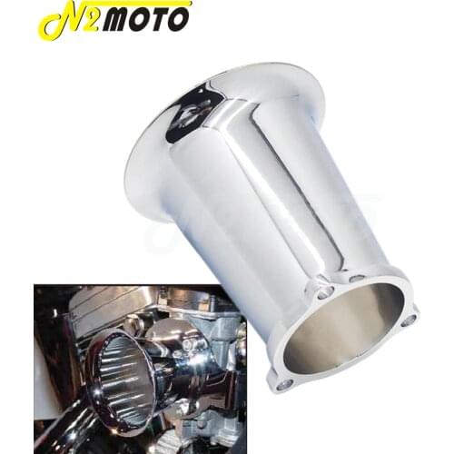 Chrome Motorcycle 6061 Billet Aluminum Velocity Stack Carburetor Air Cleaner For Harley Carburetor Velocity Stack Cv Carburetor