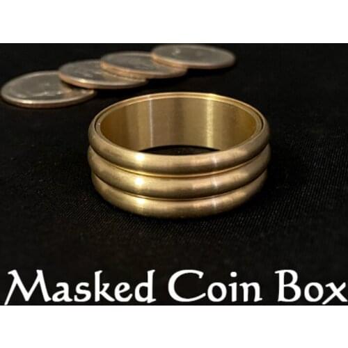 Masked Coin Box Magic Tricks Matrix Coins Magic Coin Appear Penetrate Magia Magician Close Up Illusions Gimmick Props Mentalism