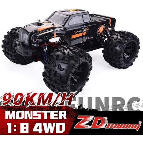 RC Car ZD Racing 1/8 MT8 2.4G 4WD RTR MONSTER TRUCK Buggy Off-road Truggy Vehicle 90km/h High-speed Racing Remote Control Cars