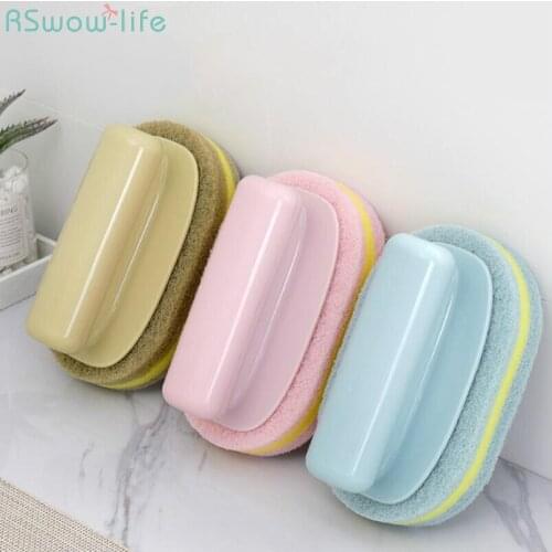 Powerful Pot Brush With Handle Bathroom Tile Cleaning Tool Brush Kitchen Decontamination Cleaning Pot Brush Plastic Dish Brush