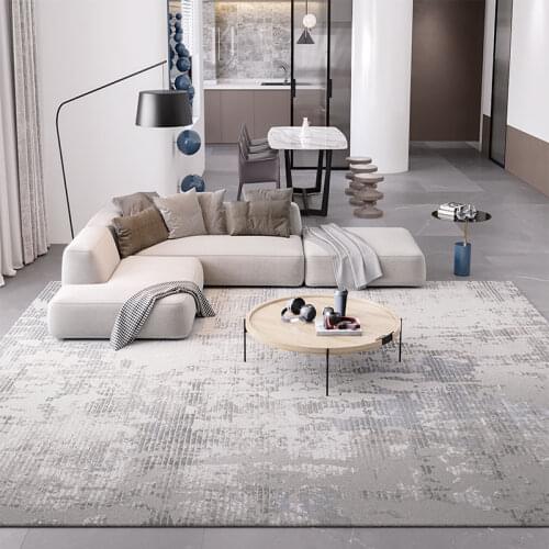Nordic Carpet Living Room Coffee Table Grey Rug Thick Soft Floor Mat Fluffy Plush Home Bedroom Carpet Decor Modern Big Rugs