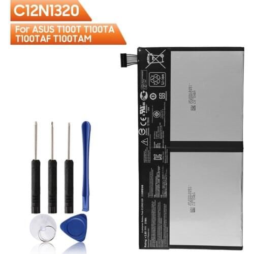 Original Replacement Tablet Battery C12N1320 For ASUS T100T T100TA T100TAF T100TAM Authentic Rechargeable Tablet Battery 7900mAh