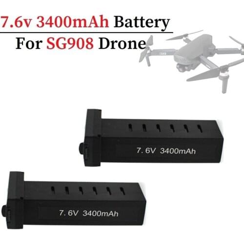 Original 7.6v 3400mah Battery for sg908 RC Drone sg908 RC Quadcopter Spare Part 2Pcs/Set