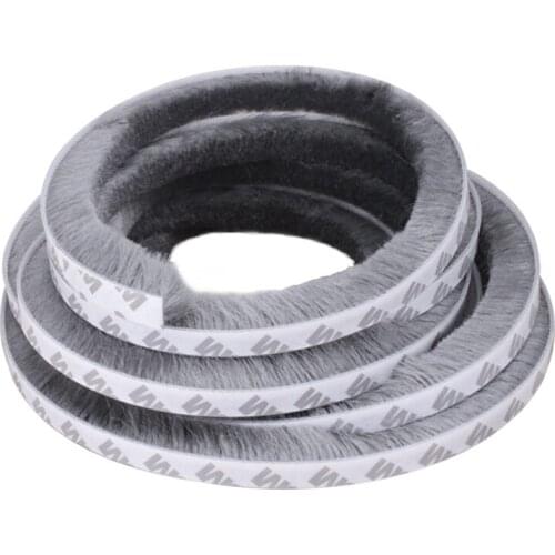 Brush Strip Self Adhesive Household Anti Noise Door And Window Sealing Strip Weatherproof Gasket Sound Insulation Material