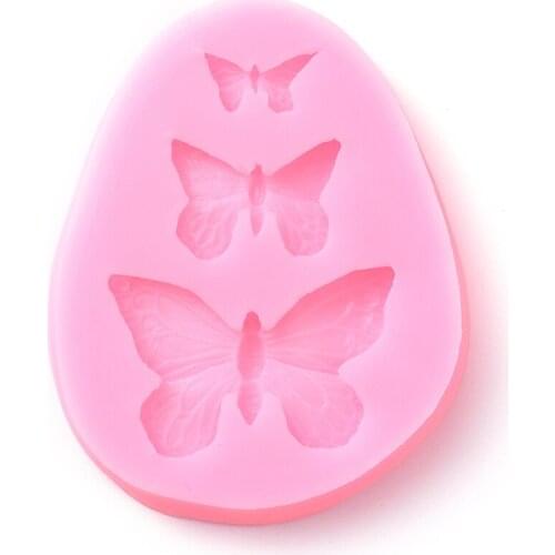 10Pcs Butterfly Silicone Molds Chocolate Candy Cake Flower Fondant Mold for DIY Baking Soap Epoxy Resin Jewelry Making