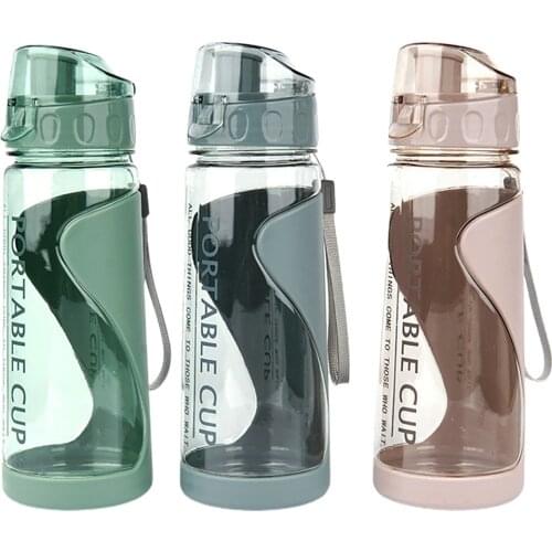Sports Water Bottles Gym Leak-proof Drop-proof Portable Shaker Mug Outdoor Travel Kettle Plastic Drink Water Cup