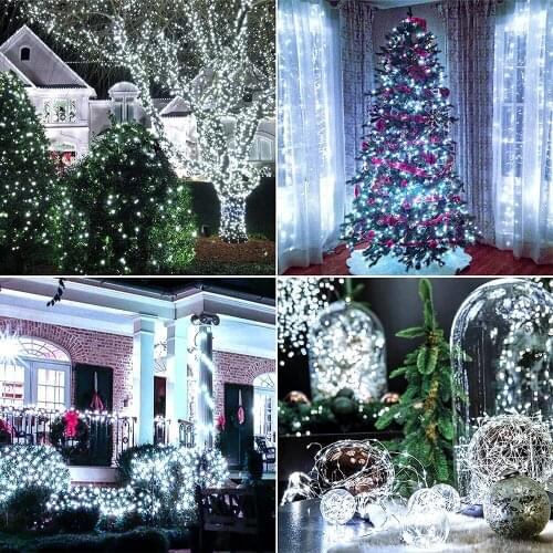 LED Solar String Lights 10m/20m Waterproof Garland Holiday Wedding Christmas Party Fairy Lights Outdoor Garden Decoration