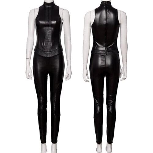Adult Women Battle Angel Alita Top And Pants cosplay Costume Halloween Party Custom Clothing Full Suits