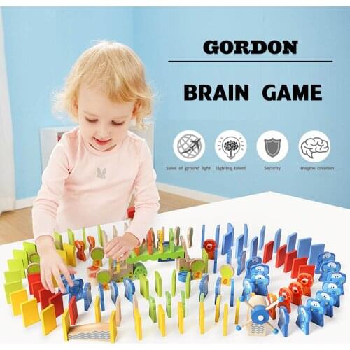 150 pcs Early Childhood Educational Wooden toys elephant alphabet digital creative domino building blocks goft