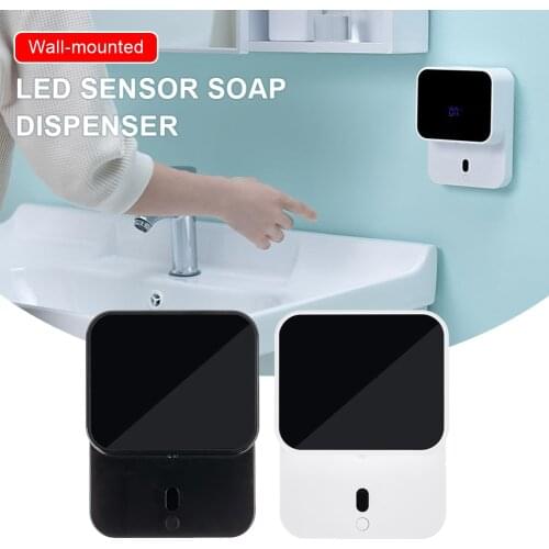 280ml Hand Wash Kitchen Home Hotel Rechargeable Touchless Automatic Handsfree Sensitive Soap Dispenser Wall Mounted IR Sensor