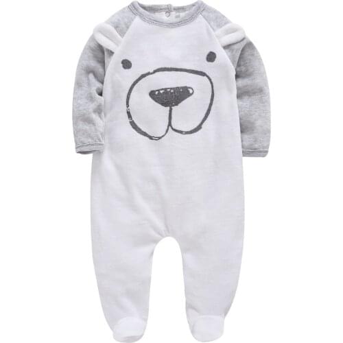 Velvet Bebe Fille Newborn Baby Boys Rompers Onesies Warm Jumpsuit Baby Boys Overalls Clothing Toddler Clothing Roupa De Bebes
