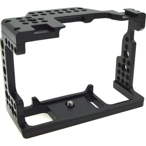 Camera Cage Aluminum Alloy Video Stabilizer 1/4" Screw Camera Stabilizers With Cold Shoe Mount For Sony A7III/A7M3/A7R3 Camera