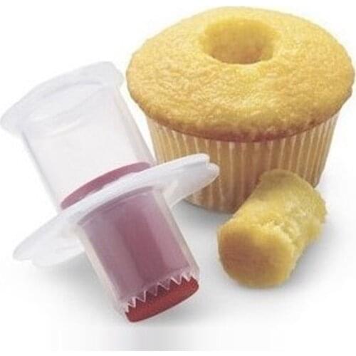Cupcake Muffin Corer Cake Decorating Plunger Cutter Tools (Random Color )