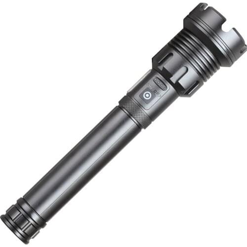 Multifunctional outdoor tool P90 LED USB port rechargeable flashlight zoomable high power outdoor torch with COB side light
