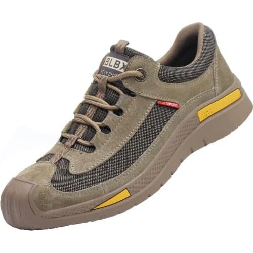 Air Mesh Steel Toe Work Shoes Non-slip Work Safety Shoes Men Women Anti-smash and Anti-puncture Puncture-Proof Sneakers