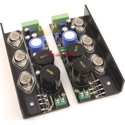 One Pair Assembeld HD1969 Power Pure Class A Amplifier Board Amp DIY 25W+25W
