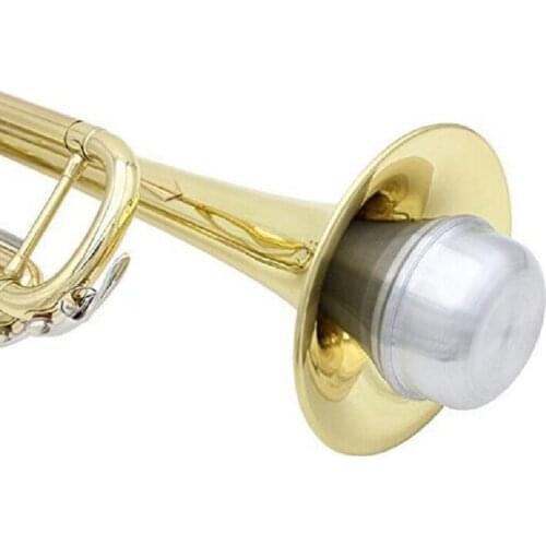 Practical Trumpet Mute Straight Practice Accessories Universal Silver Aluminum Alloy Beginner Silencer For Jazz Instrument